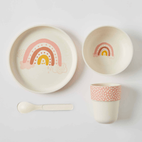 Nordic KidsWhimsical Bamboo 4pc Dinner Sets