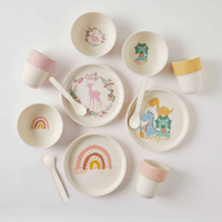 Nordic KidsWhimsical Bamboo 4pc Dinner Sets