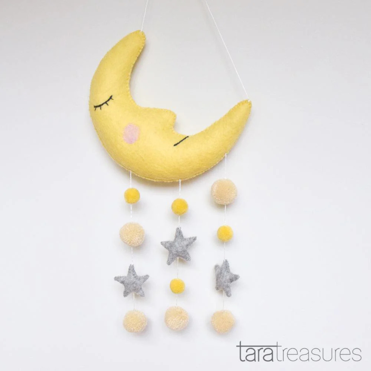 Nursery Mobile - Sleeping Moon - Tara Treasures - Image 2
