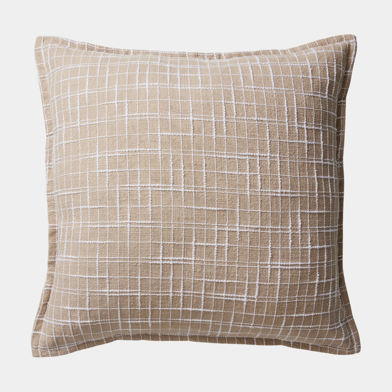 Olsen White Check Cushion - Madras Link - Image 1