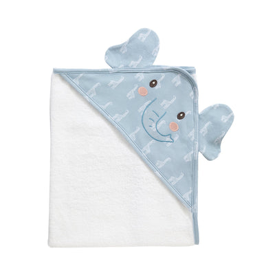 Hooded Towel - Elephant - Wild Safari