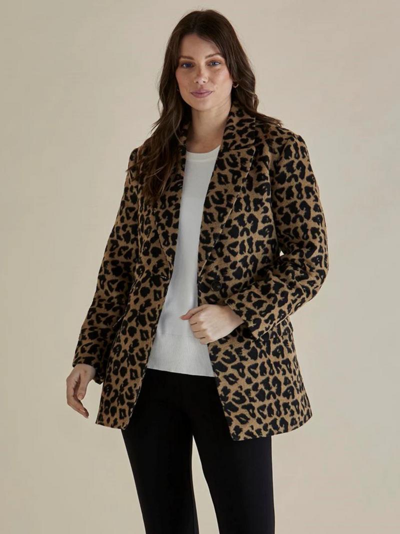 Prague Coat - Animal Print
