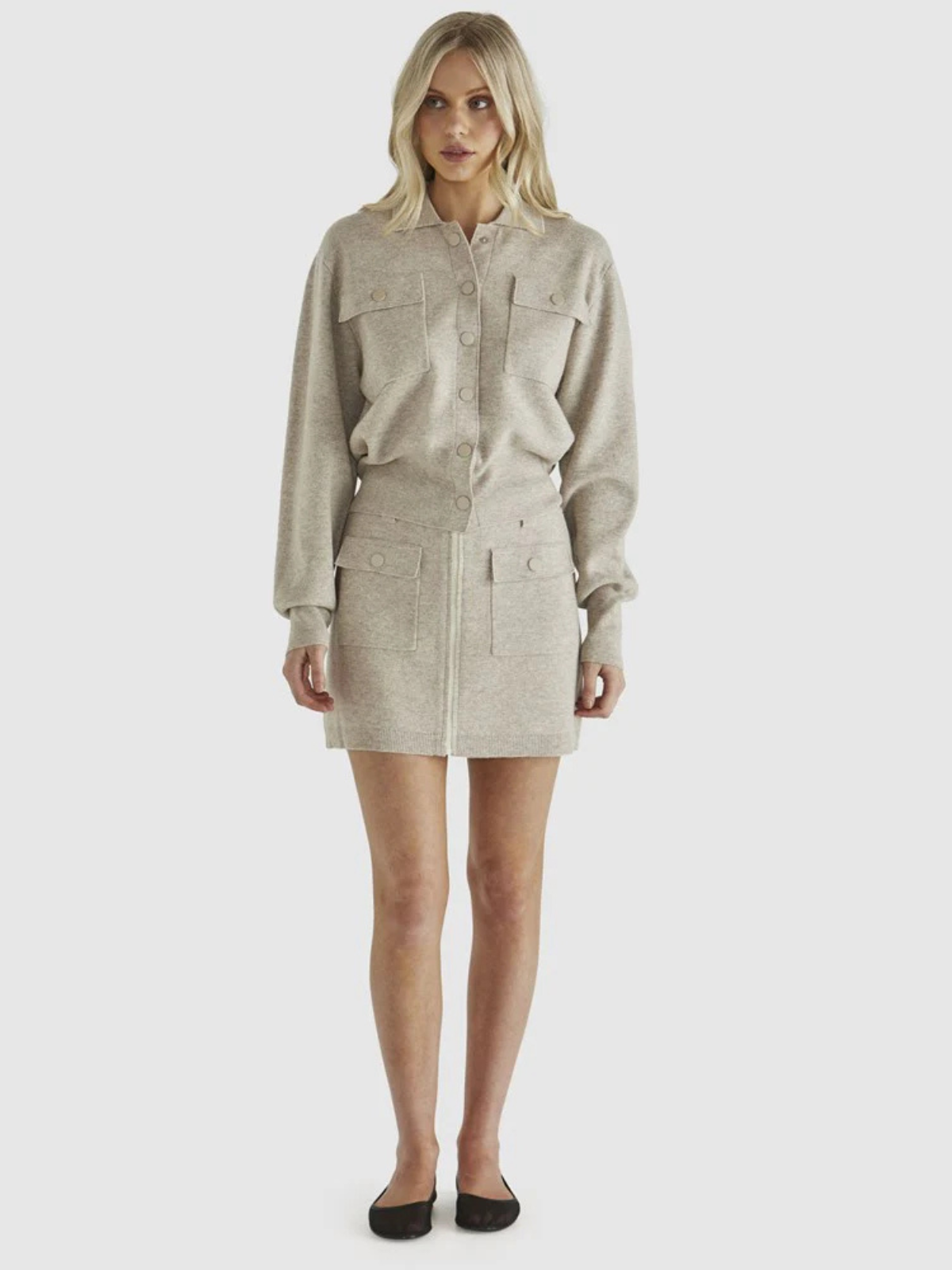 Baldwin Knit Jacket - Oatmeal