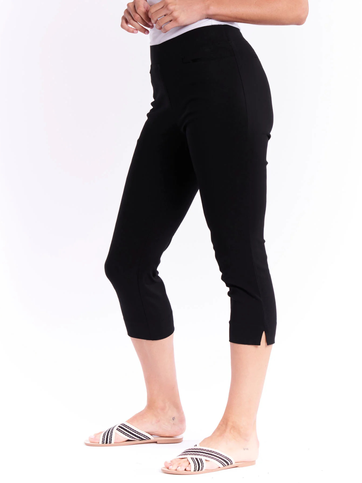 Crop Bengaline Pant - Black