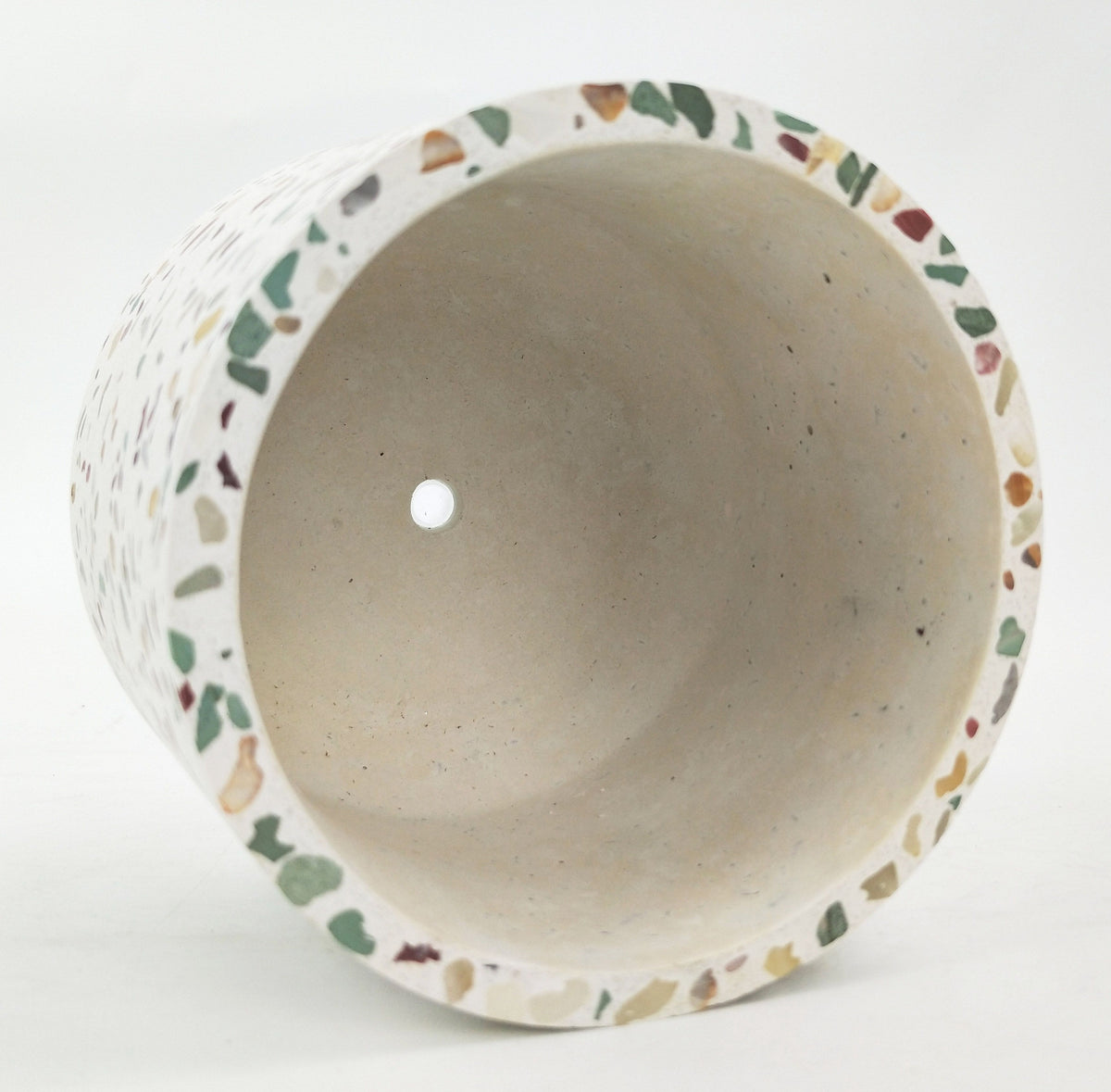 Terrazzo Planter - Green & Mustard Medium