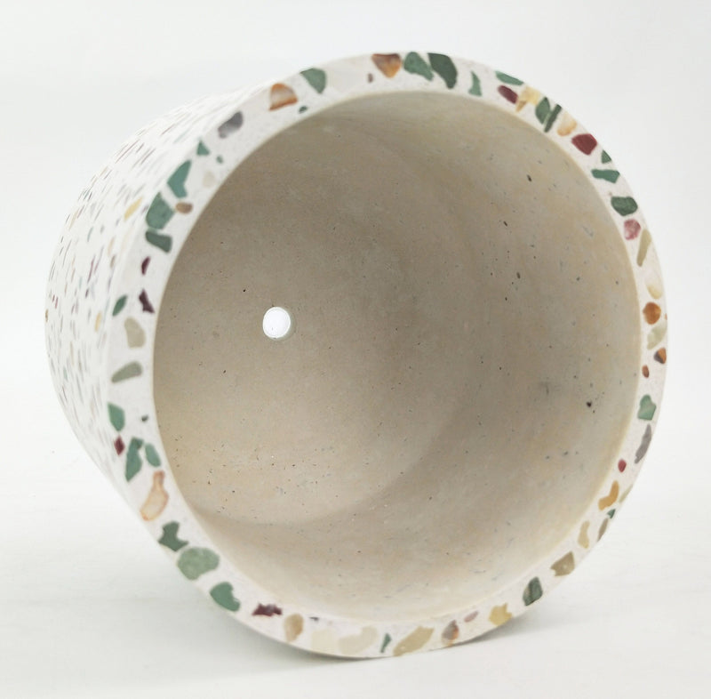 Terrazzo Planter - Green & Mustard Medium