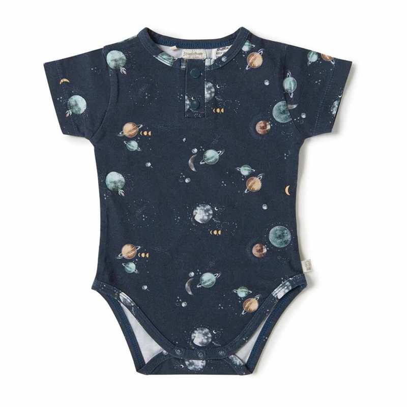 Milky Way Short Sleeve Organic Bodysuit