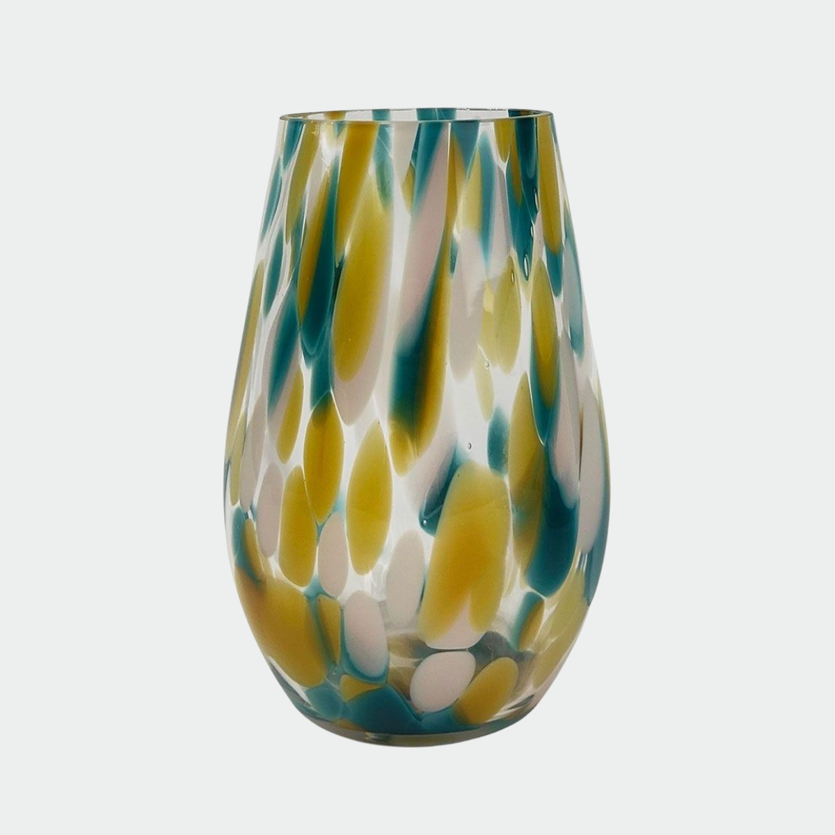 Tommy Speckle Vase - Blue & Beige