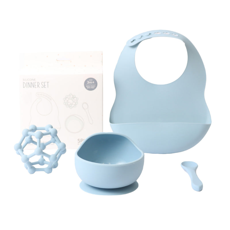 Silicone Dinner Set - Blue
