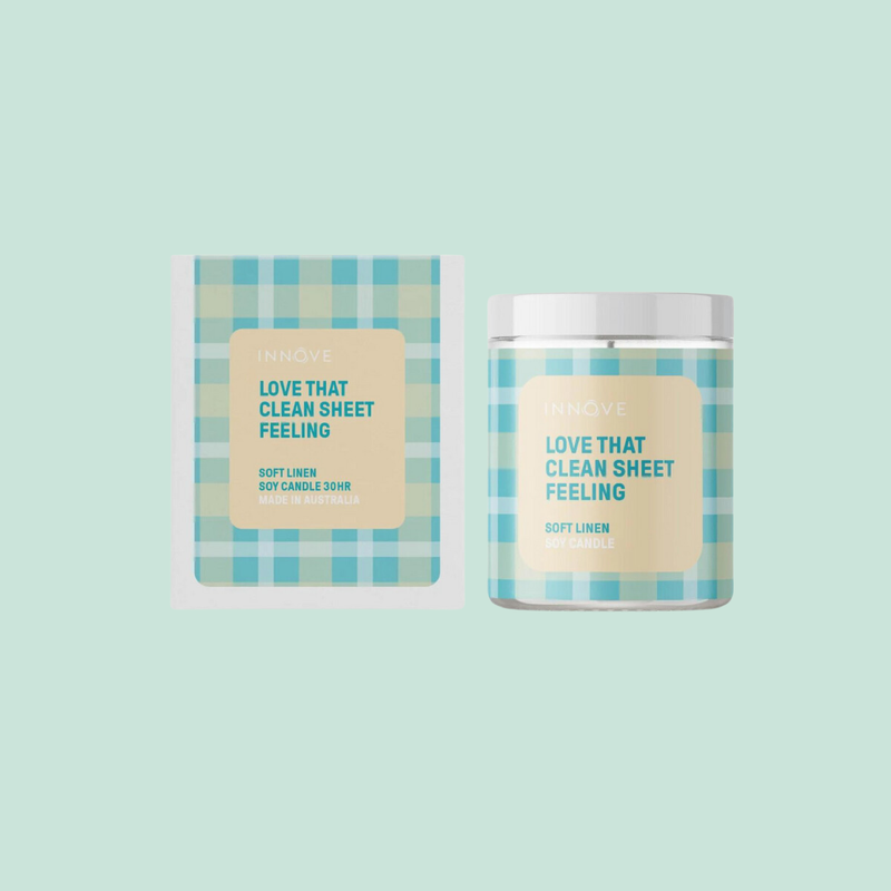 Love That Clean Sheet Feeling Soy Candle - Soft Linen