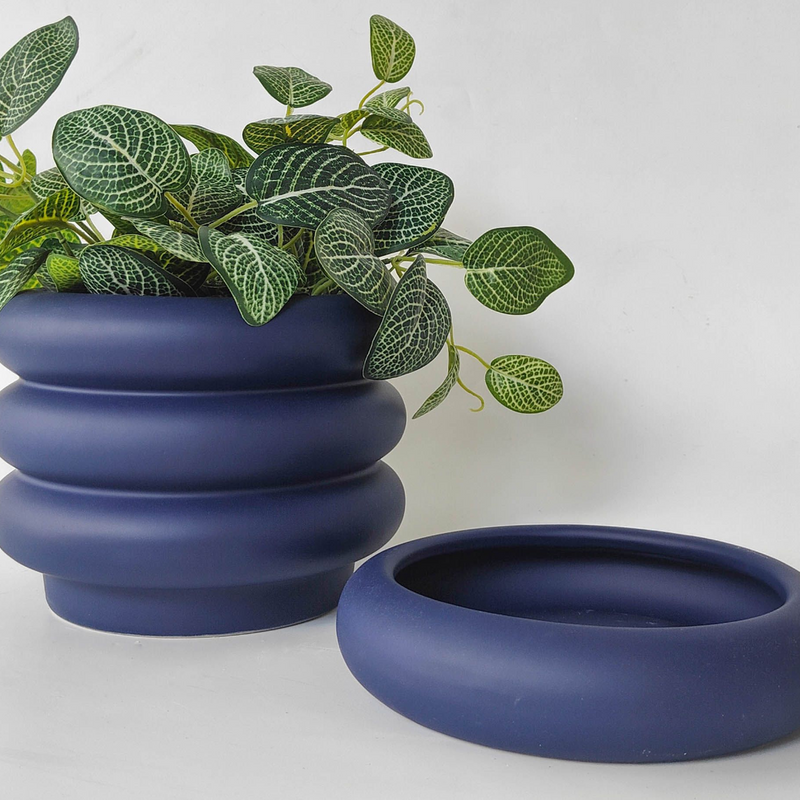 Naomi Ring Planter - Midnight