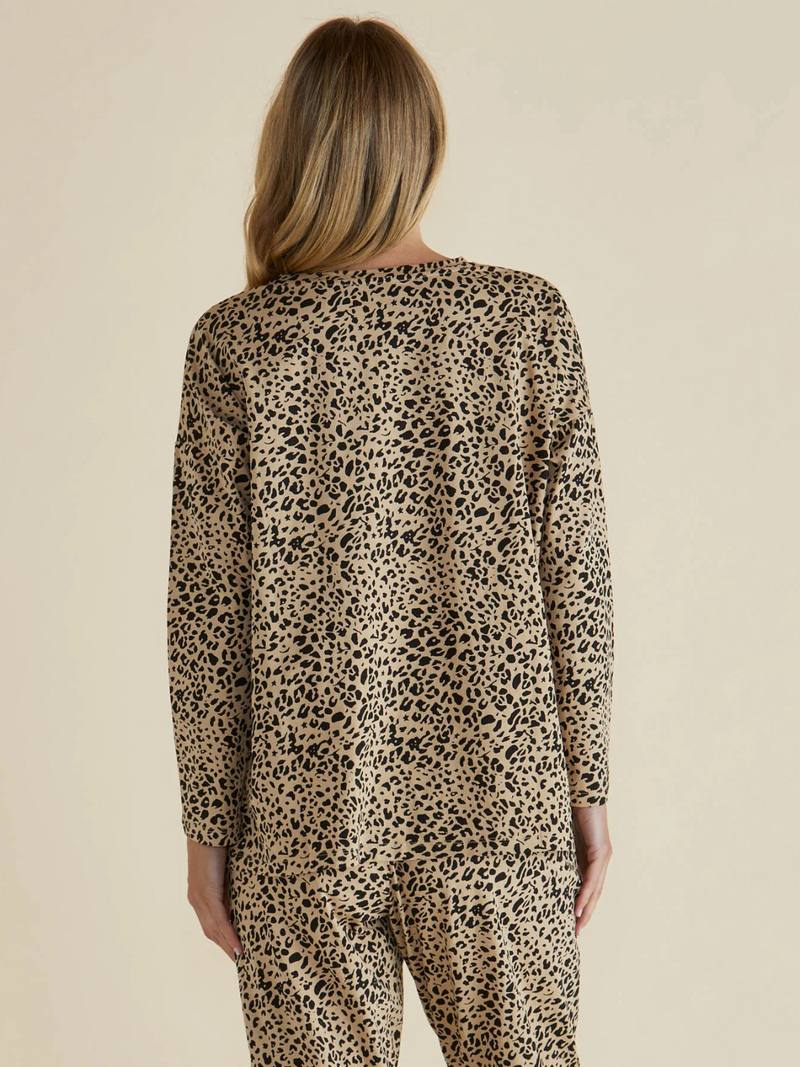 Brixley Long Sleeve Top - Leopard