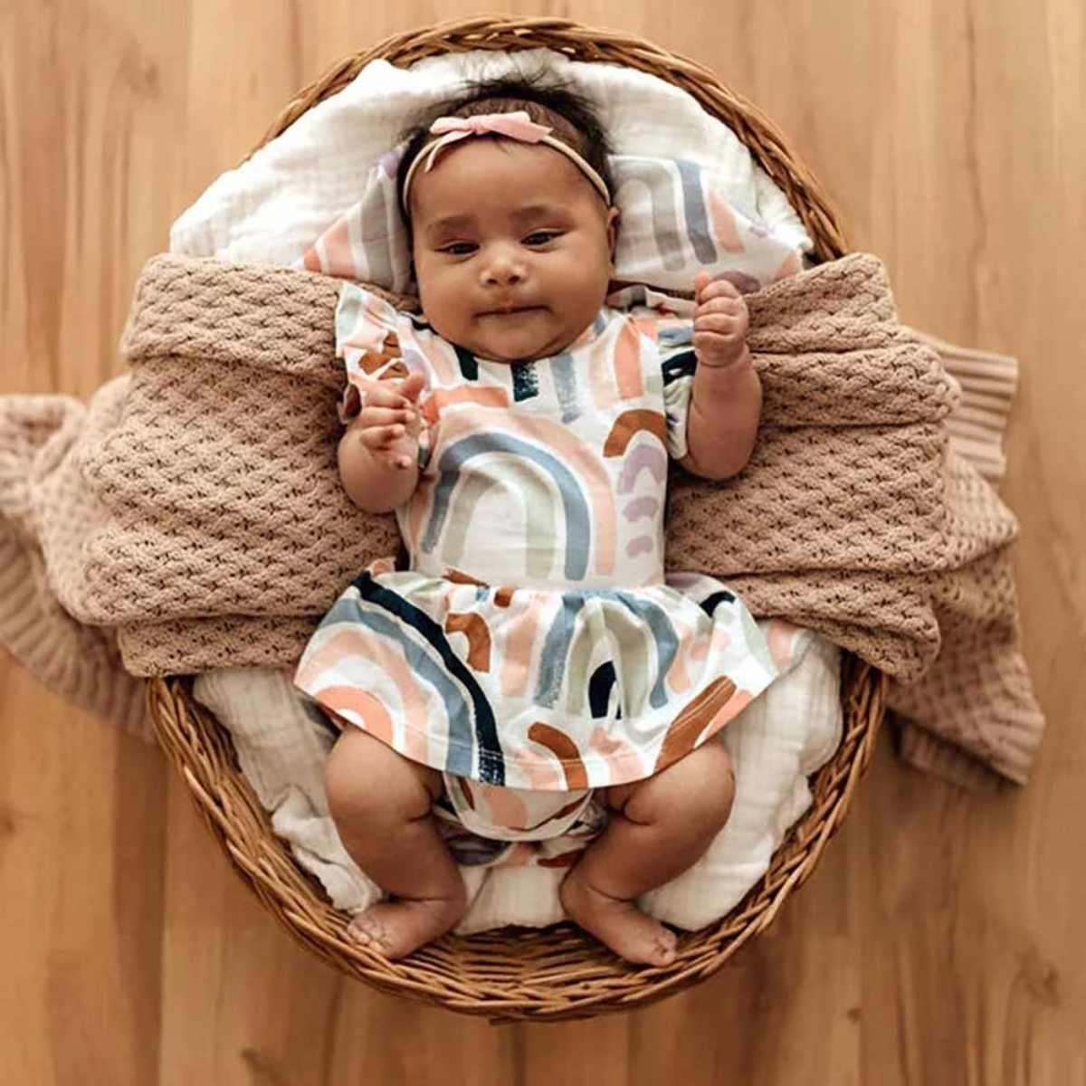 Rainbow Baby Organic Baby Dress