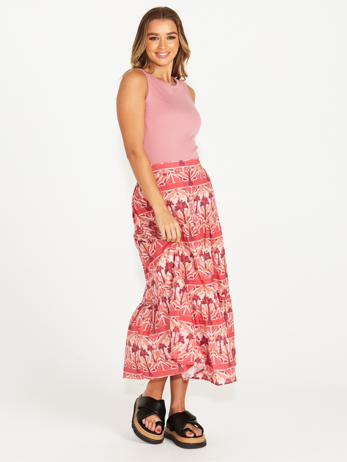 Noah Rib Tank - Dusty Pink