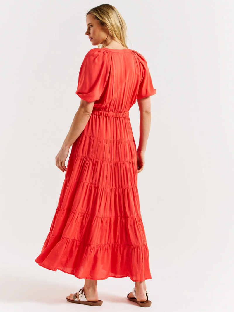 Aleja Dress - Fiesta Red