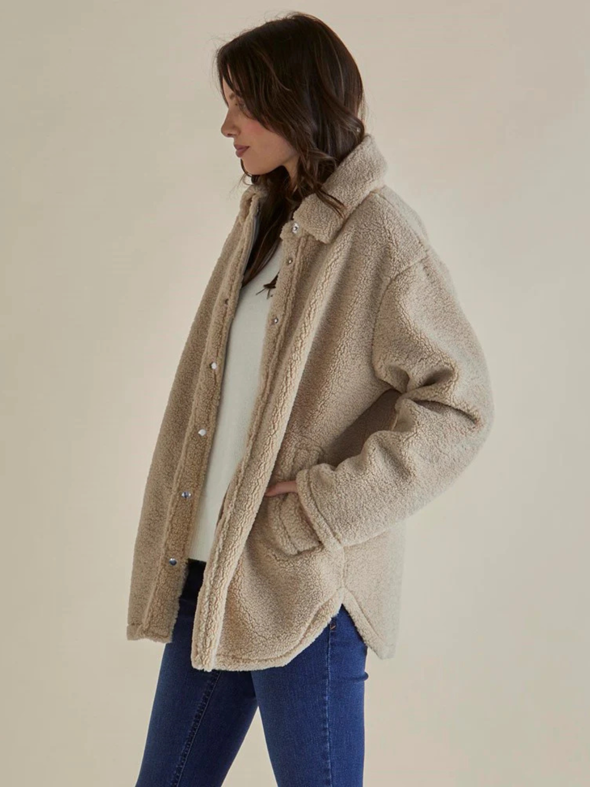 Teddy Jacket - Latte