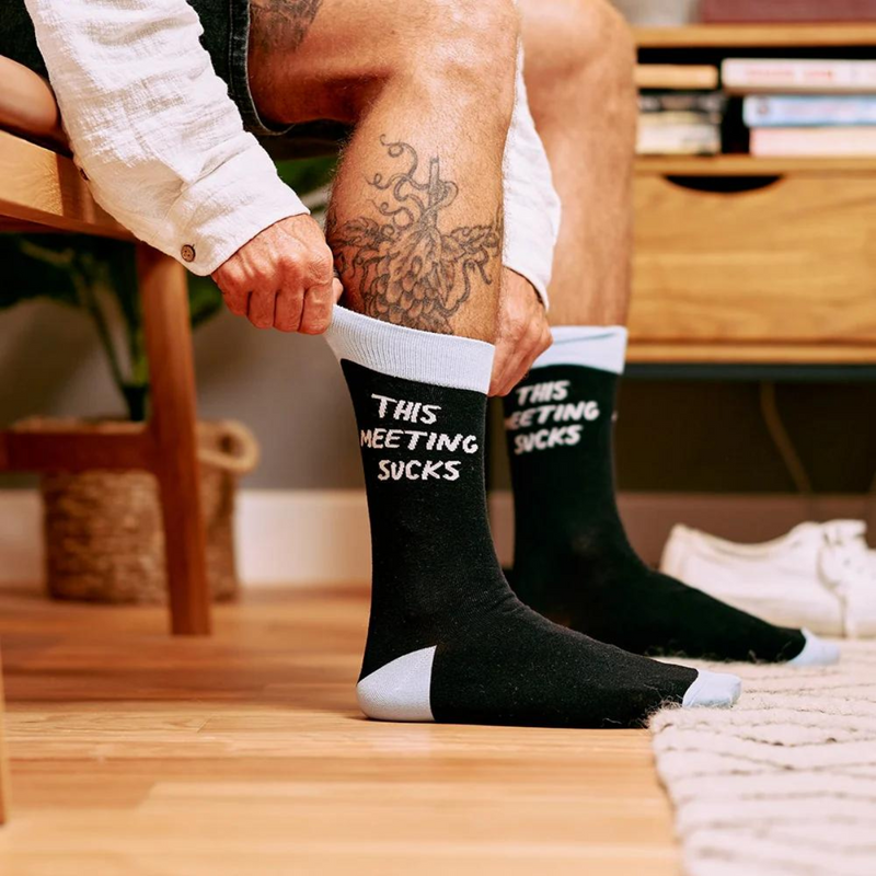 Boxed Mens Socks - This Meeting Sucks