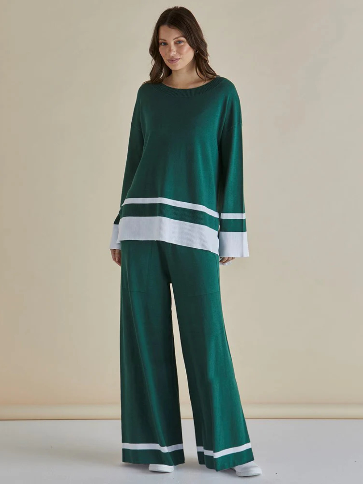 Delphine Knit Pant - Basil