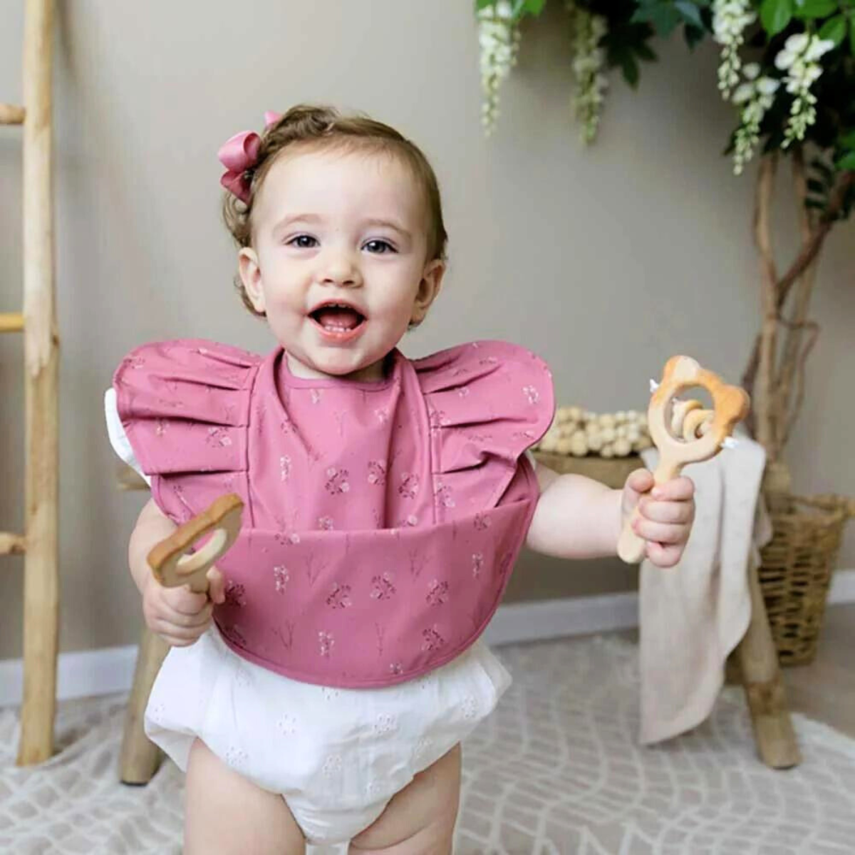 Floret Frill Snuggle Bib