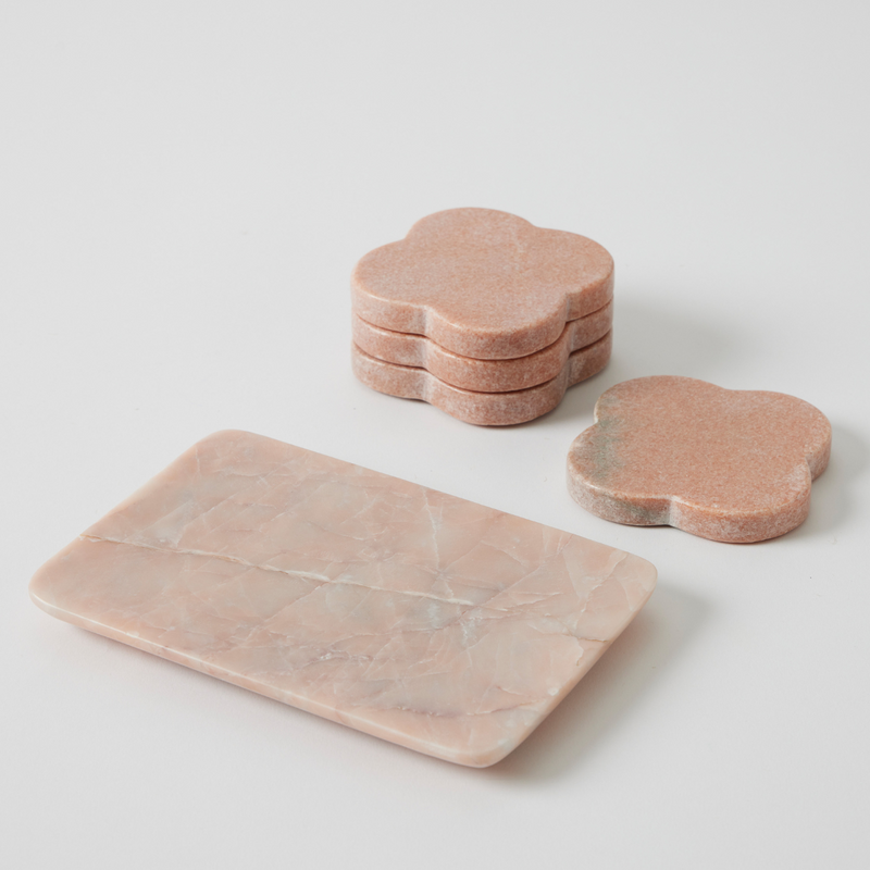 Allegra Coasters Set of 4 - Pink