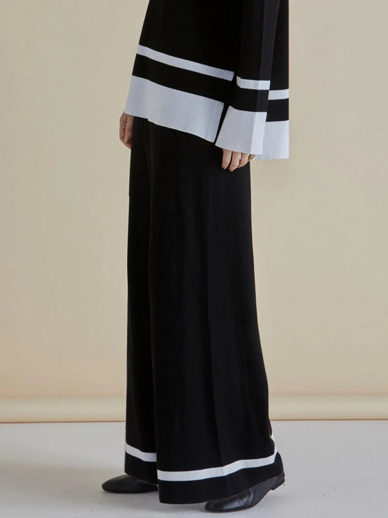 Delphine Knit Pant - Black
