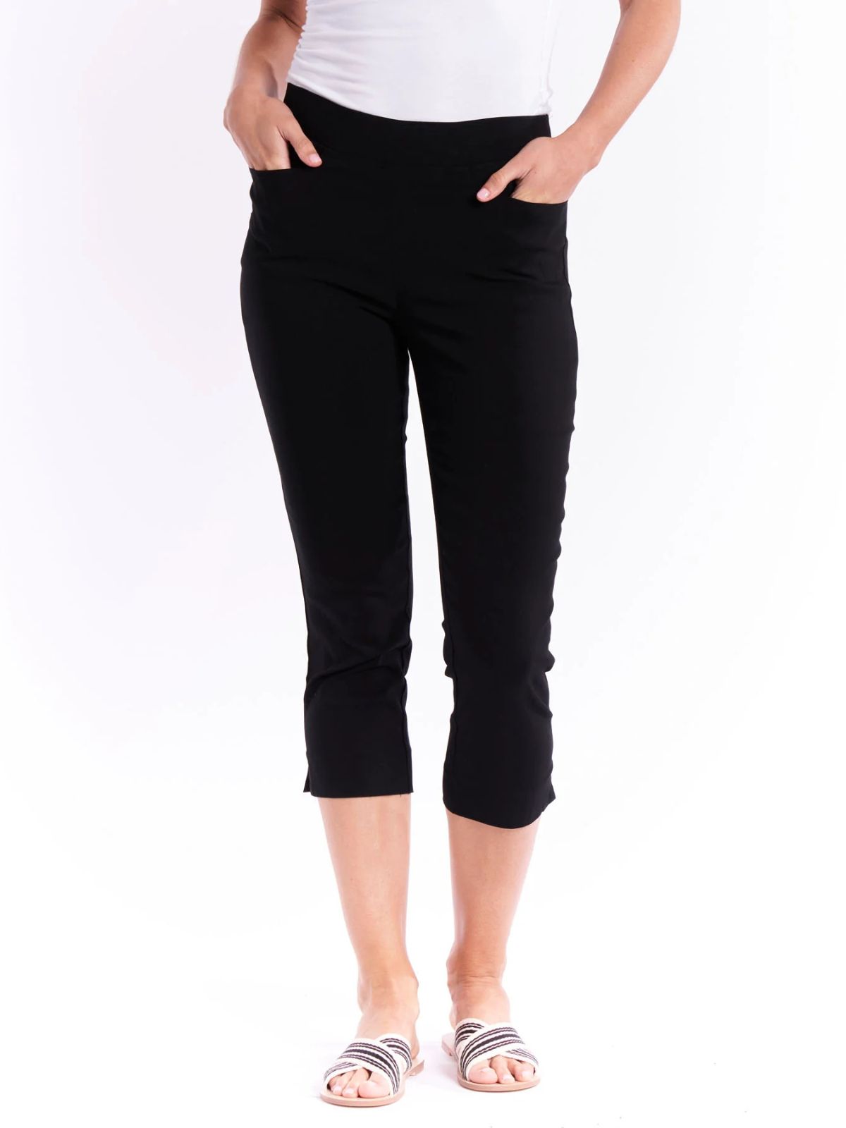 Crop Bengaline Pant - Black