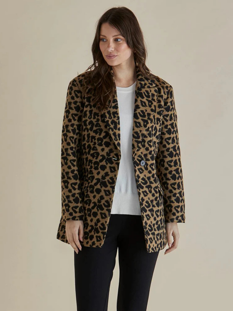 Prague Coat - Animal Print