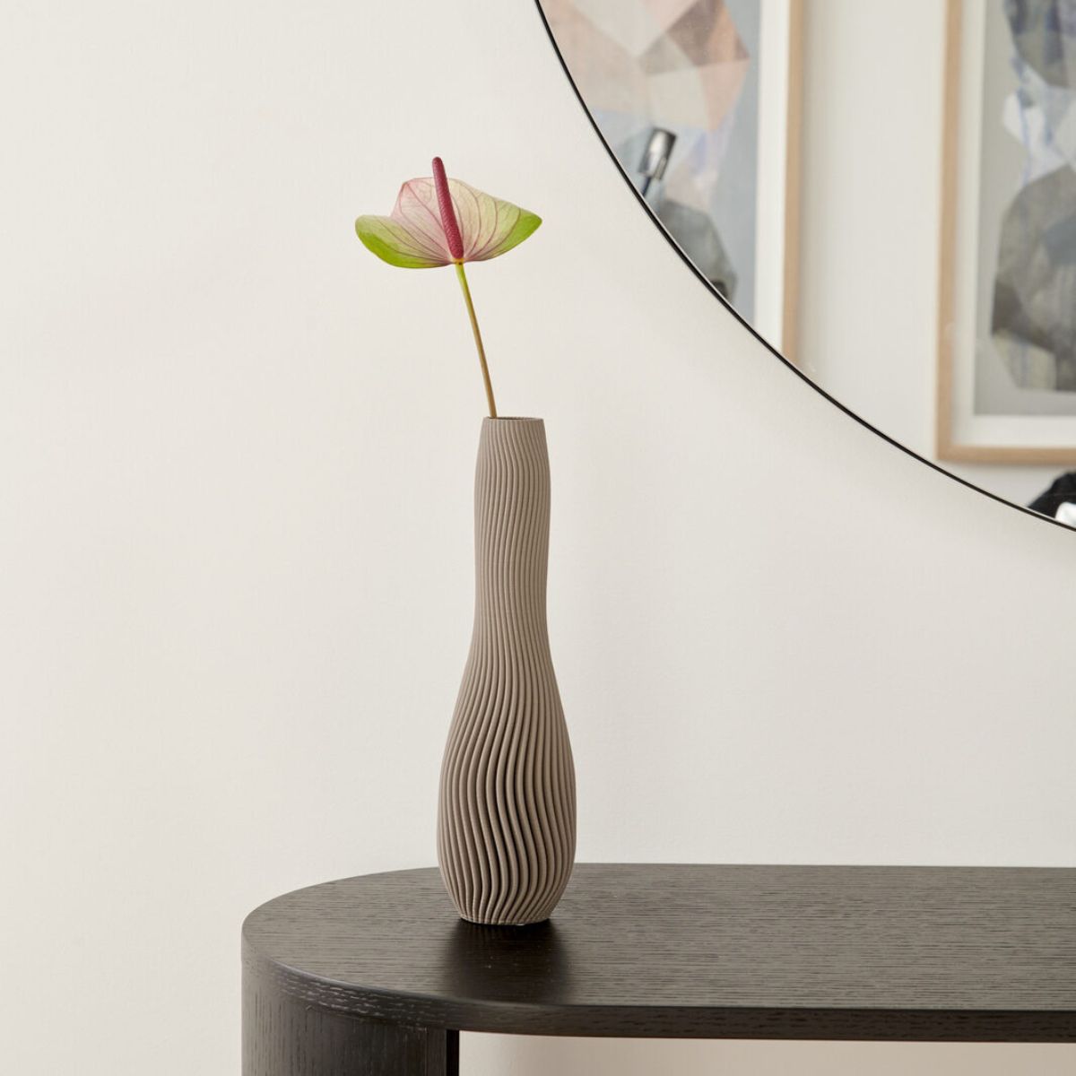 Lila Tan Vase - 32cm