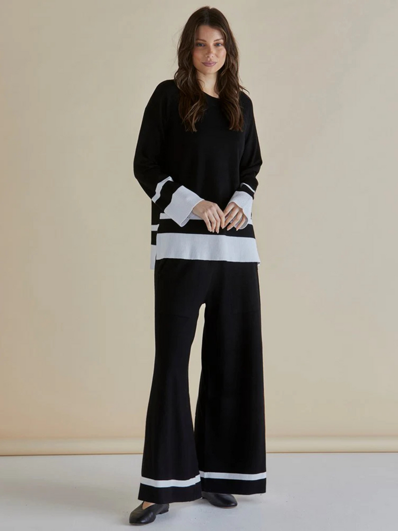 Delphine Knit Pant - Black