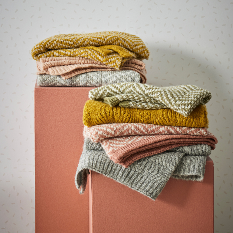 Florence Wool Blend Baby Blanket - Mustard