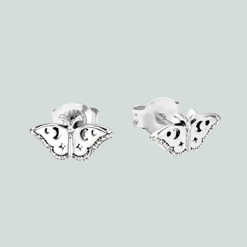 Celestial Moth Studs