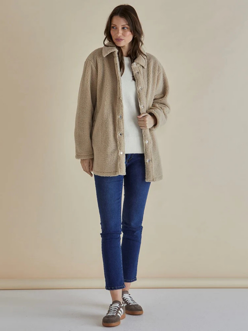 Teddy Jacket - Latte