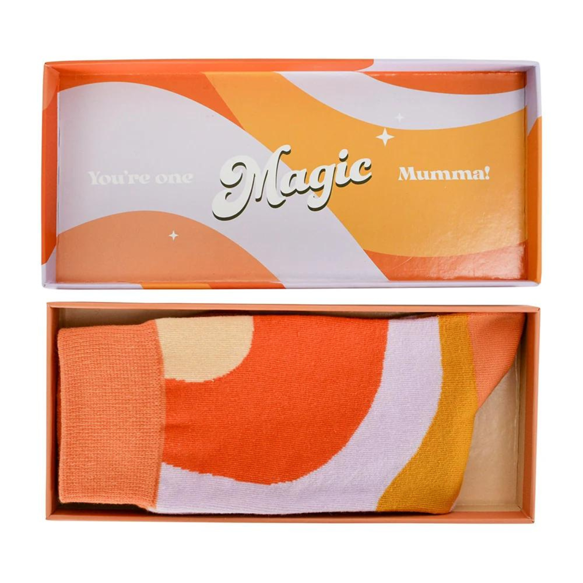 Boxed Jacquard Socks - Mum Power