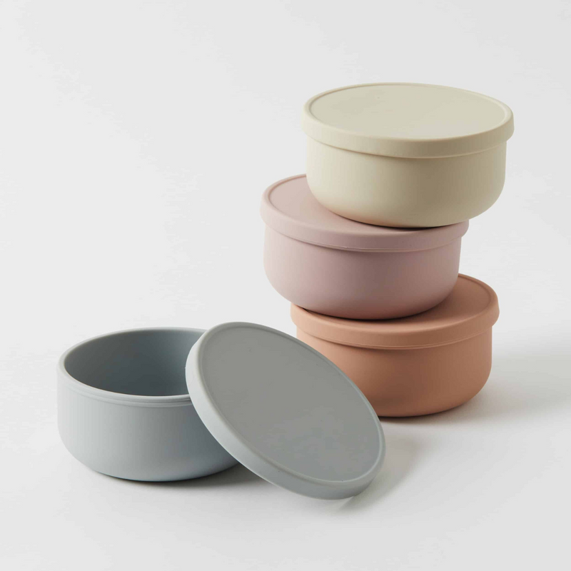 Henny Silicone Bowl with Lid - Musk