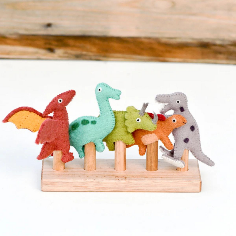 Dinosaur Finger Puppets Set
