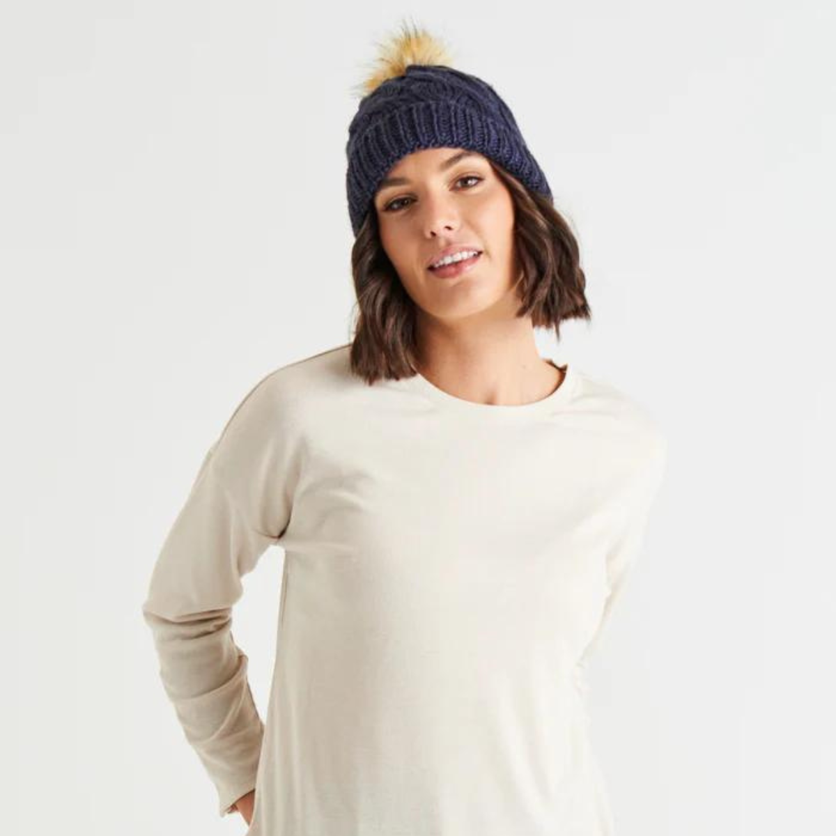 Elsie Beanie - Dark Navy