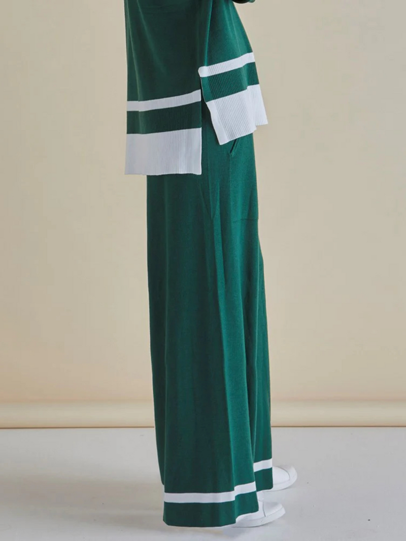 Delphine Knit Pant - Basil