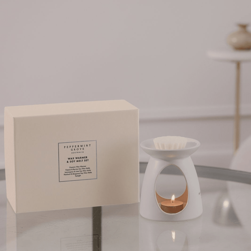 Peppermint GroveCeramic Warmer & Wax Melt Gift Set
