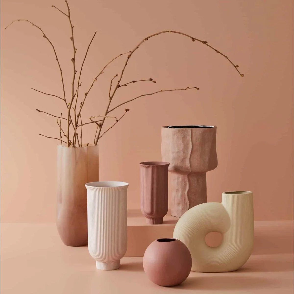 PilbeamFinn Vase - Rose Dust