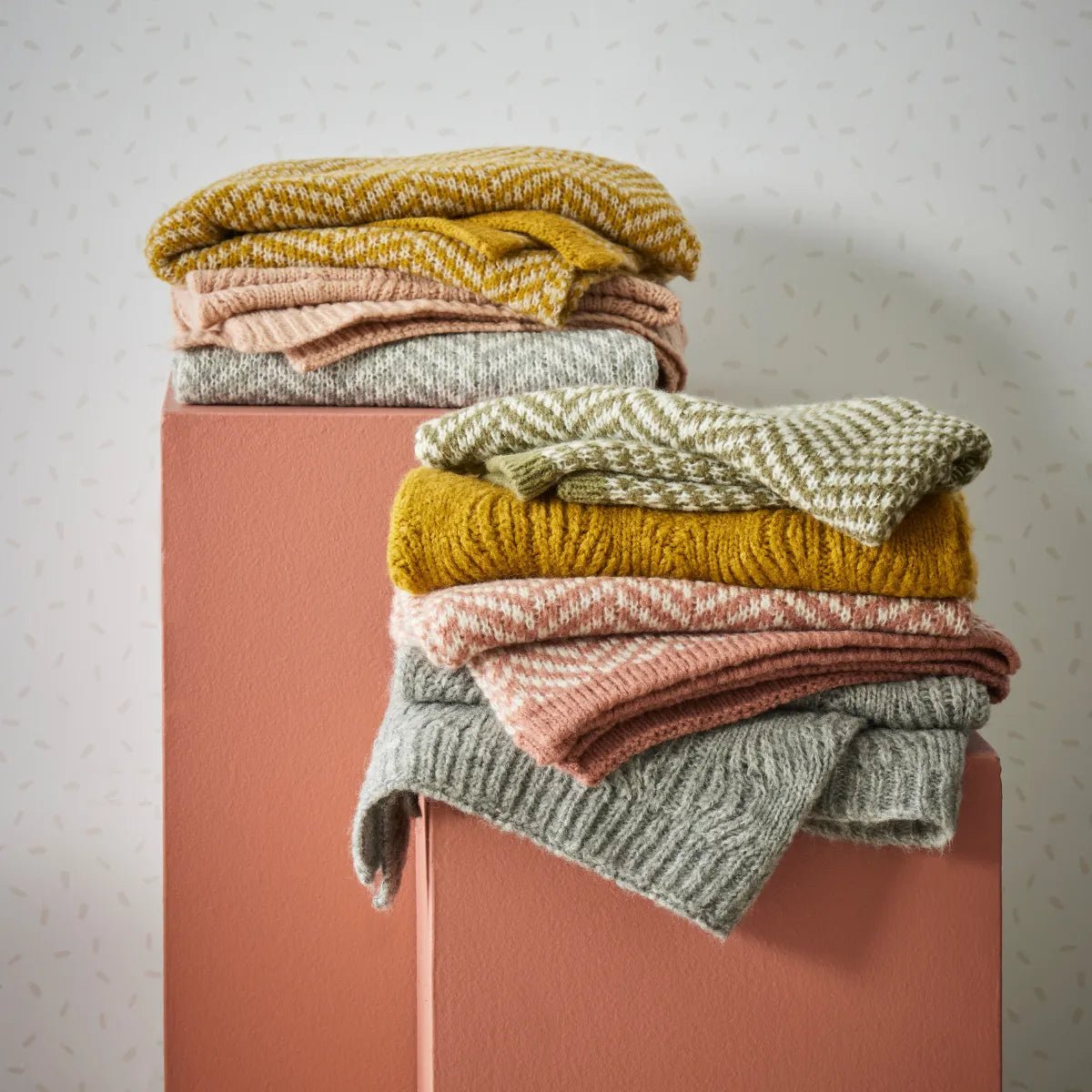 PilbeamFlorence Wool Blend Baby Blanket - Mustard