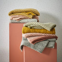 PilbeamFlorence Wool Blend Baby Blanket - Mustard