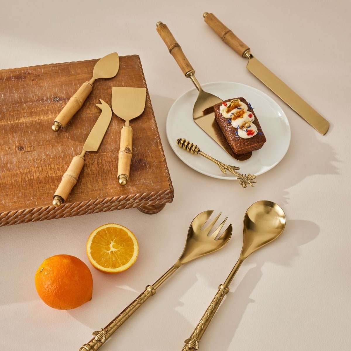 Pilbeam LivingBambu Cake Servers Set of 2