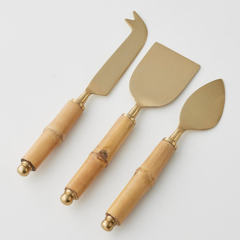 Pilbeam LivingBambu Cheese Knives Set of 3