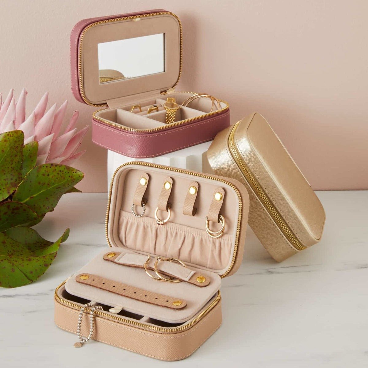 Pilbeam LivingCalla Jewellery Case - Nude