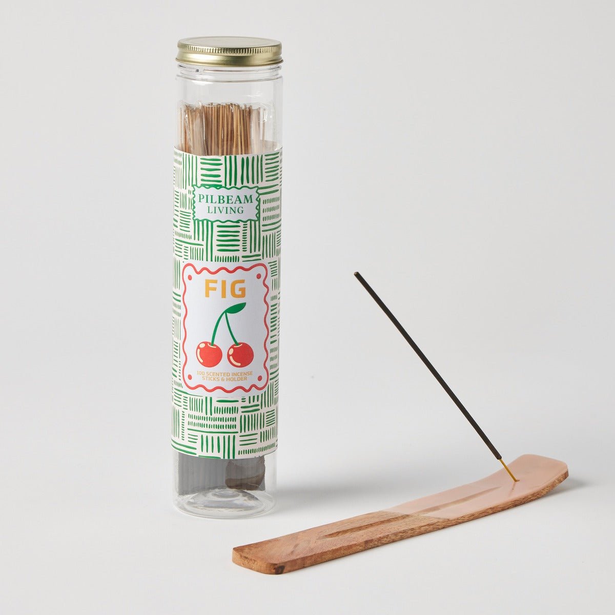 Pilbeam LivingFig Scented 100pc Incense With Holder