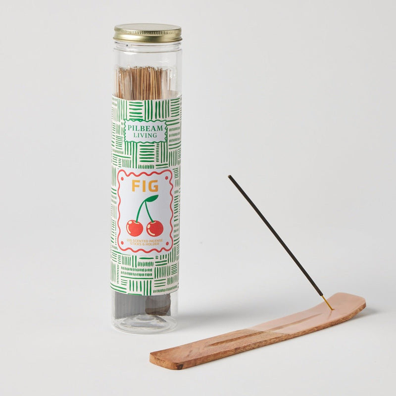 Pilbeam LivingFig Scented 100pc Incense With Holder