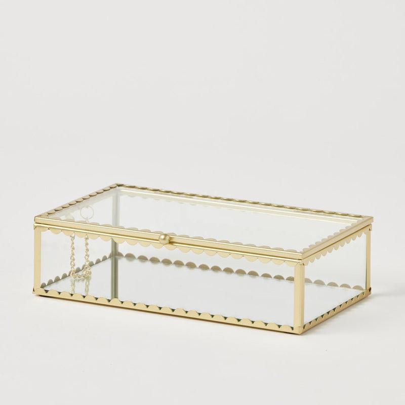 Pilbeam LivingLume Mirrored Rectangular Jewellery Box