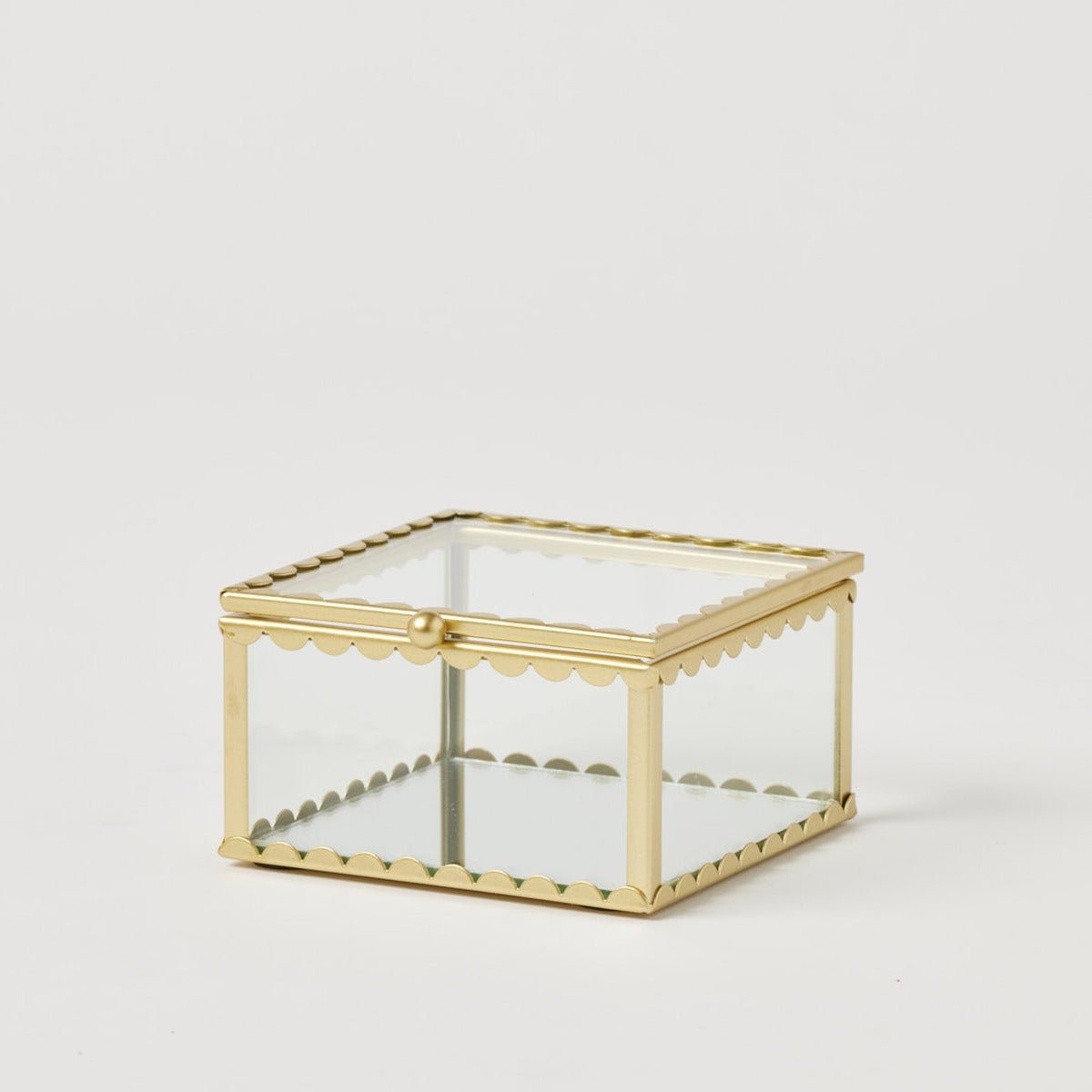Pilbeam LivingLume Mirrored Square Jewellery Box