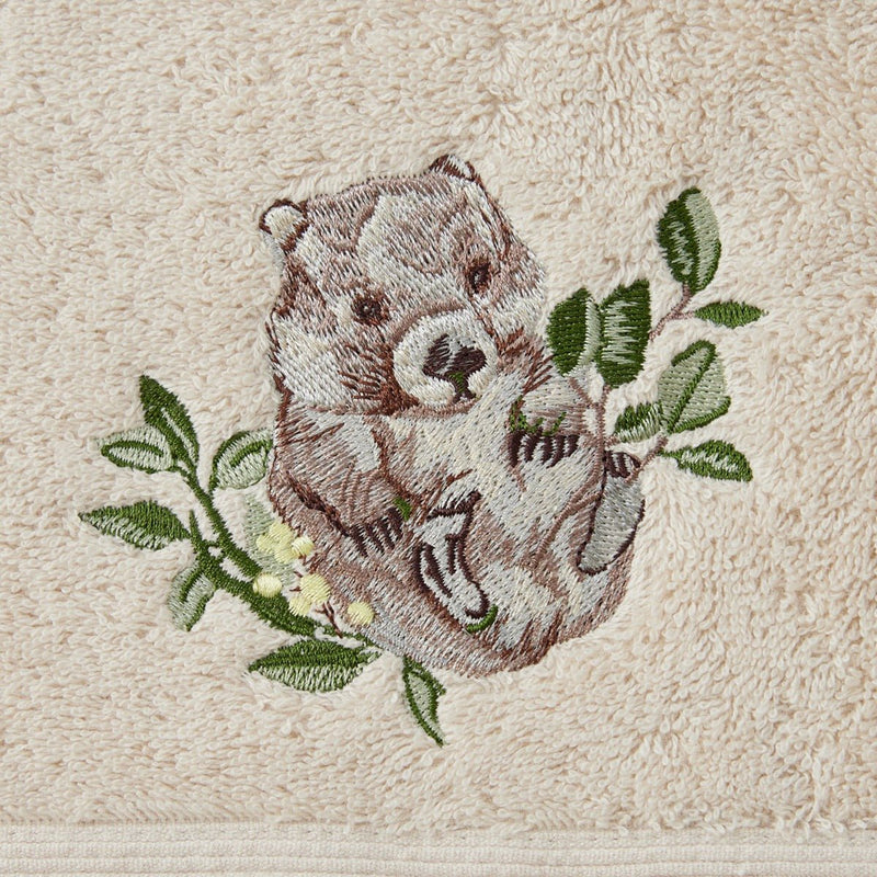 Pilbeam LivingWombat Hand Towel Set of 2 (1 Plain)