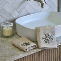 Pilbeam LivingWombat Hand Towel Set of 2 (1 Plain)
